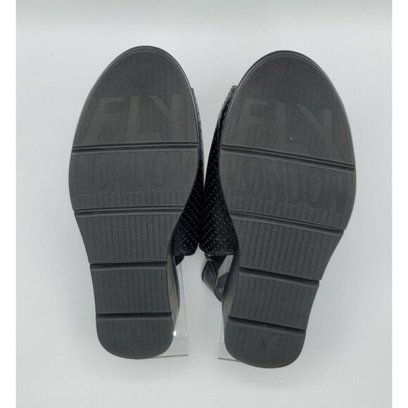Fly London Women's Black Corners Sandal Peep Toe Size 36 US 5.5 - 6 - Picture 14 of 14